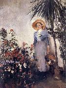 Olga Boznanska In the orangery oil